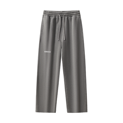 Frayed Enzyme Washed Fleece Sweatpants